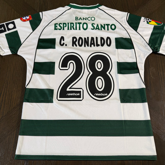 Sporting Lisboa 2001/03 Home - C.RONALDO 28