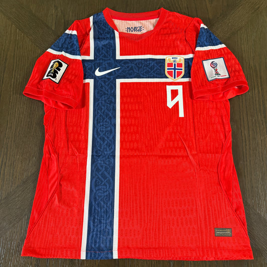 Norway 2026 Home - BRAUT HAALAND 9 - Player Version