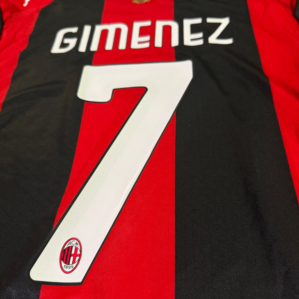 AC Milan 2026/27 Home - GIMENEZ 7 - Long Sleeve - Player Version