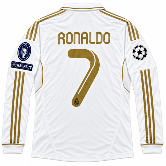 Real Madrid 2011/12 Home - Long Sleeve - RONALDO 7