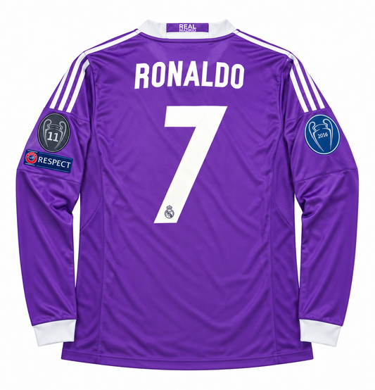 Real Madrid 2016/17 Away - Long Sleeve - RONALDO 7